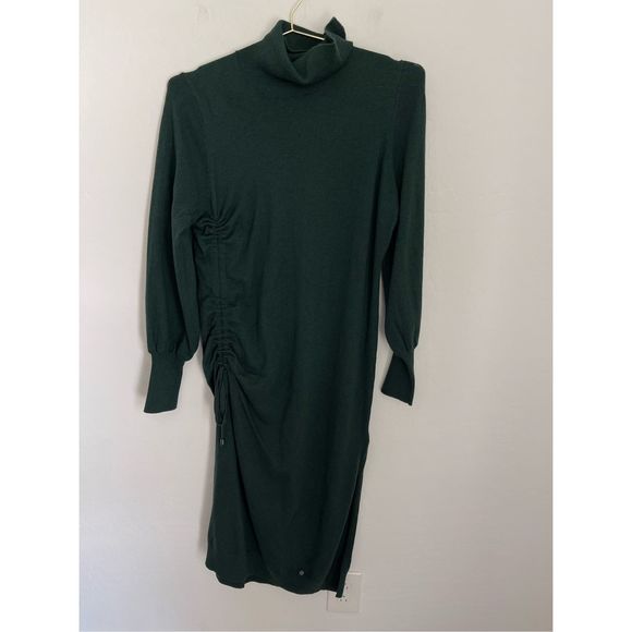 TED BAKER Aavvaa Ruched Knitted Turtleneck Dress Size 4 NWT - Picture 4 of 10